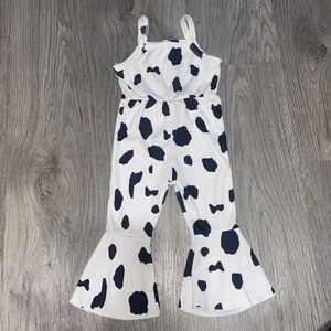 Cow Flared Romper
